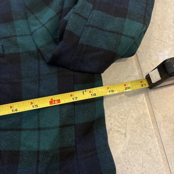 J Crew Schoolboy Blazer Womens Sz 10 Tartan Plaid Gold Buttons Academia NWT - Picture 7 of 12